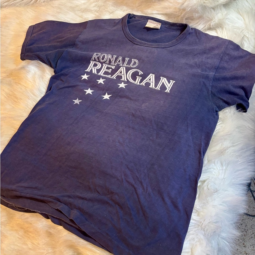 Vintage Ronald Reagan Navy Blue Graphic Tee